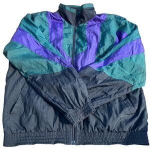 Vintage Casual Gear Men's  XL Windbreaker Full-zip Jacket
